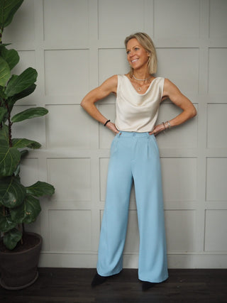 Cowl Neck Top - Black