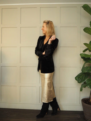 Suzanne Skirt - Gold Shimmer