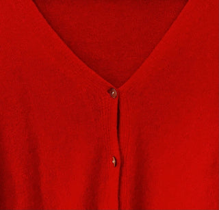 Oreo V-Neck Cardigan with 5 Pearlescent Buttons - 7 Colours