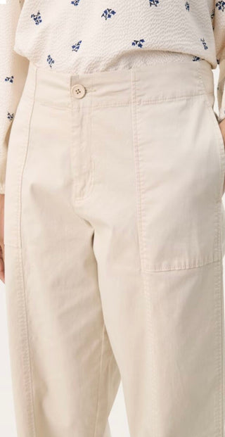 Netta Cropped Trousers by Part Two - Oatmeal, Olive