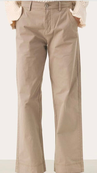 Belme Classic Chino Style Trousers by Part Two - Desert Taupe