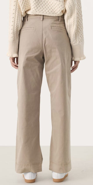 Belme Classic Chino Style Trousers by Part Two - Desert Taupe