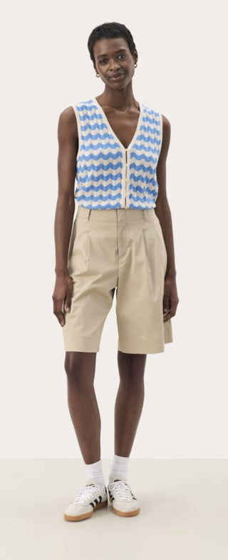 Rasmine Tailored Shorts by Part Two - Stone