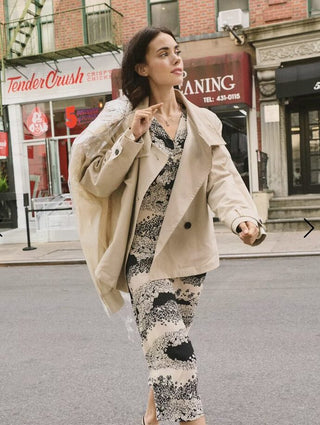 Isobel Lightweight Jacket by Saint Tropez - Oatmeal