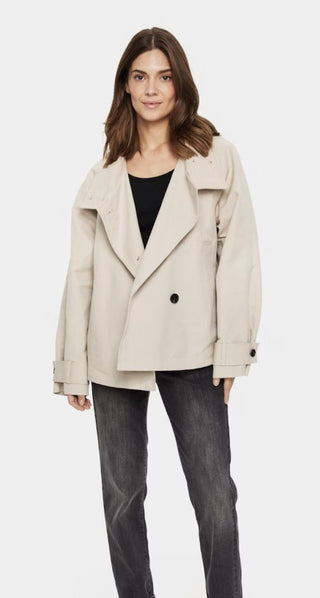 Isobel Lightweight Jacket by Saint Tropez - Oatmeal