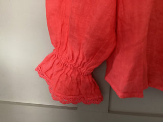 Fearne Blouse with LONG sleeves - Baby Blue, Coral, Cornflower Blue, Navy Blue, Off White, Pale Pink, Stone