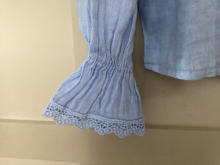 Fearne Blouse with LONG sleeves - Baby Blue, Coral, Cornflower Blue, Navy Blue, Off White, Pale Pink, Stone