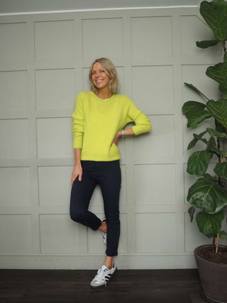 Vada Denim Jeans with Side and Back Pockets - Black, Ecru, Navy Blue and Pink