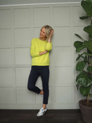 Vada Denim Jeans with Side and Back Pockets - Black, Ecru, Navy Blue and Pink