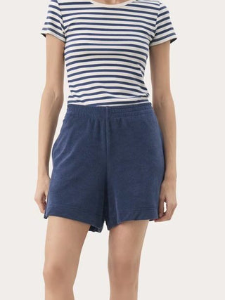 Rochelle T Shirt with Short Sleeves by Part Two - Navy/White Stripes