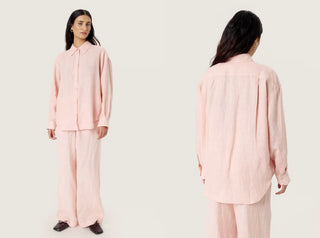 Celian Linen Shirt by Soaked - Peach