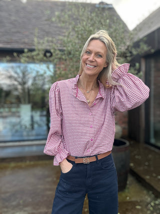 Olivia Gingham Blouse - 9 Colours