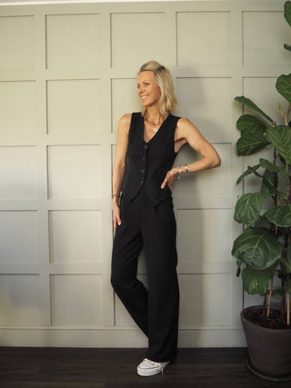 Wilz Waistcoat and Trouser Set - Black