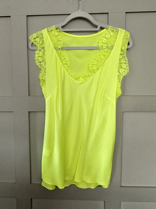 Neava Lace Trimmed Satin Feel Vest - 9 Colours