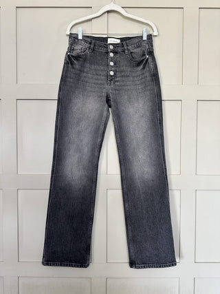 Ada Straight Leg Denim Jeans by Moss Copenhagen -Denim Blue, Grey