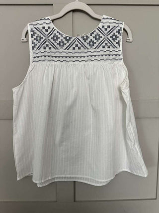 Simba Sleeveless Blouse - Off White