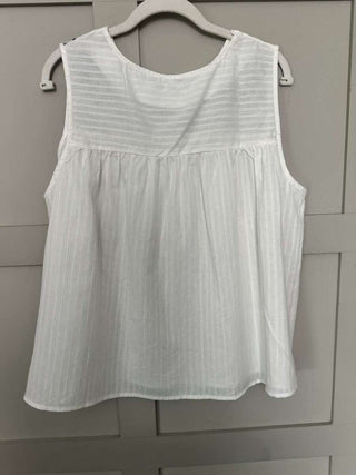 Simba Sleeveless Blouse - Off White