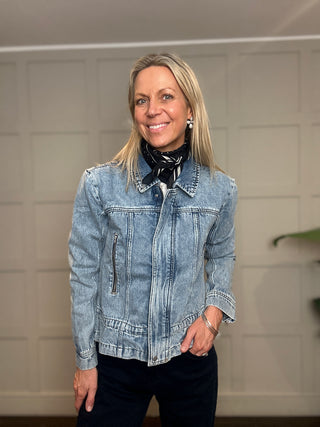 Fai Denim Jacket by Seventy Mochi - Newport (Light Denim Blue)