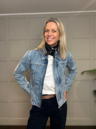 Fai Denim Jacket by Seventy Mochi - Newport (Light Denim Blue)