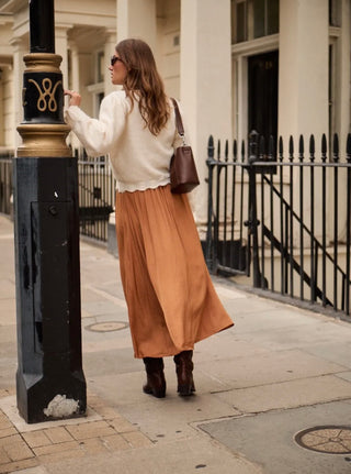 Boynton Jumper with Pointelle Detail - Oatmeal