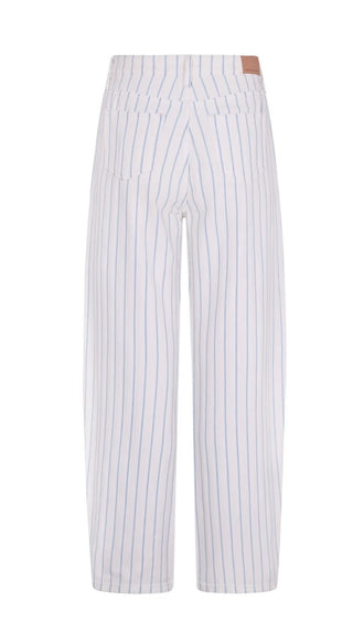 Nina Faded Stripe Jeans by Seventy Mochi - Off White/Blue
