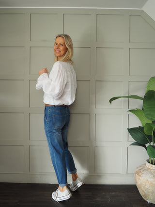 Elliot Carrot Leg Jeans  - Denim Blue