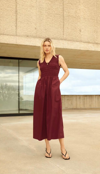 Borgnette Dress by Part Two - Burnt Russet
