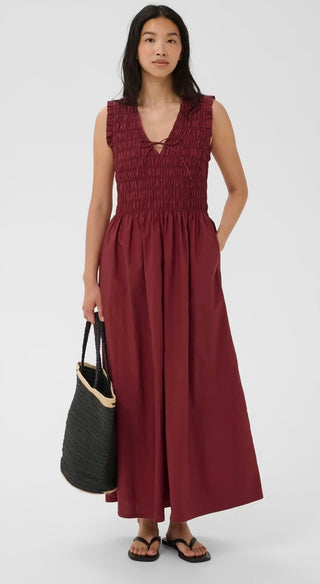 Borgnette Dress by Part Two - Burnt Russet