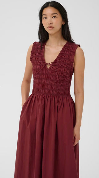 Borgnette Dress by Part Two - Burnt Russet