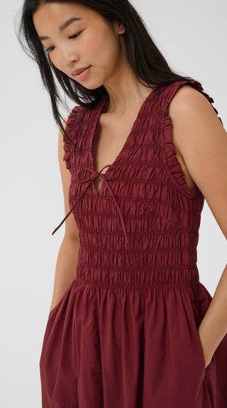 Borgnette Dress by Part Two - Burnt Russet