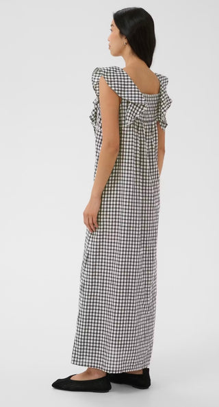 Birthine Gingham Dress by Part Two - Navy/White