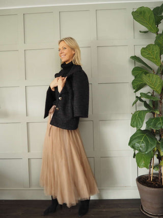 Taz Tulle Skirt with Elasticated Waist and Satin Ribbon - 7 Colours