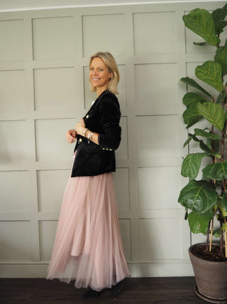 Taz Tulle Skirt with Elasticated Waist and Satin Ribbon - 7 Colours