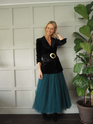 Taz Tulle Skirt with Elasticated Waist and Satin Ribbon - 7 Colours