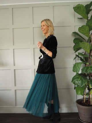 Taz Tulle Skirt with Elasticated Waist and Satin Ribbon - 7 Colours