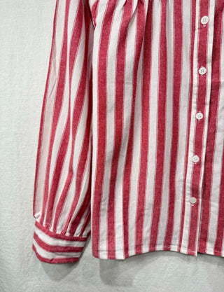 Davina Striped Blouse - Blue, Green, Red