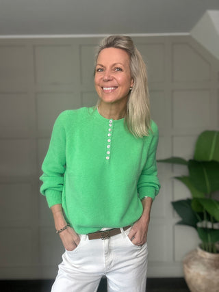 Joey Button Front Jumper - 13 Colours