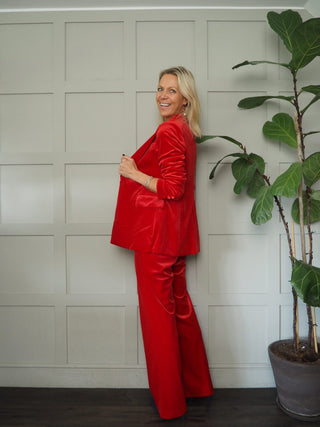 Keaka Single-Breasted Velvet Blazer, Best Seller - 7 Colours