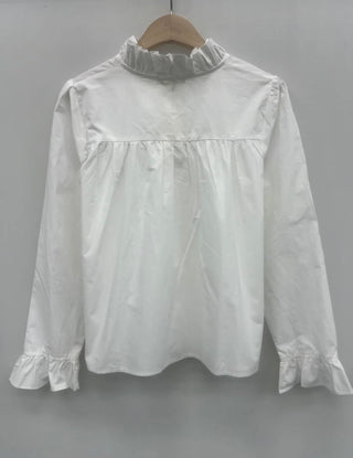 Lille Blouse with Ruffle Details - White