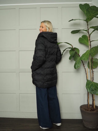Nadira Padded Coat with Faux Gilet by Rino &amp; Pelle - Black