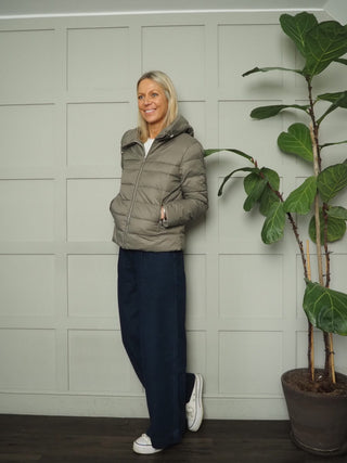 Reni Wool Coat with Removable Down Jacket by Rino &amp; Pelle - Dark Artichoke