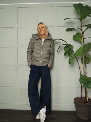 Reni Wool Coat with Removable Down Jacket by Rino &amp; Pelle - Dark Artichoke