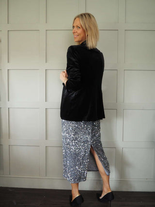 Mooch Sequin Skirt - Black, Gold, Green, Raspberry, Silver