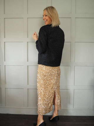 Mooch Sequin Skirt - Black, Gold, Green, Raspberry, Silver