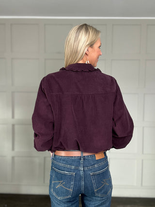 Bardown Needlecord Blouse with Peter Pan Collar - 5 Colours