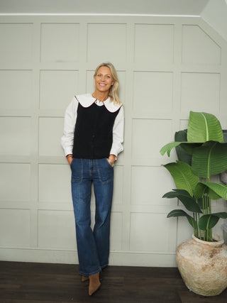 Pimira Sleeveless Cardigan by Part Two - Burgundy, Midnight