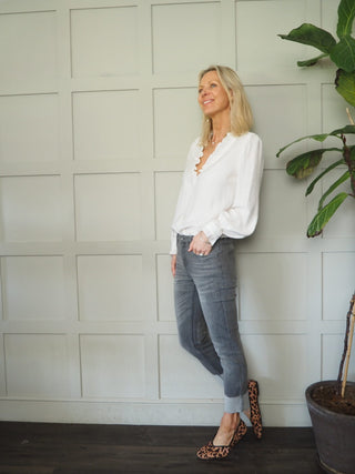 Soho Distressed Relaxed Fit Denim Jeans, Best Seller - Dark Indigo, Denim Blue, Ecru, Grey