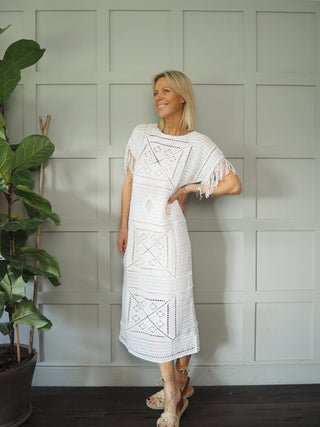 Ferdinand Crochet Dress - Off White