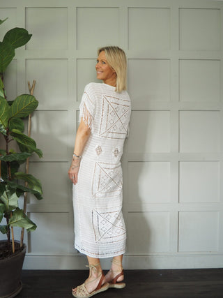 Ferdinand Crochet Dress - Off White