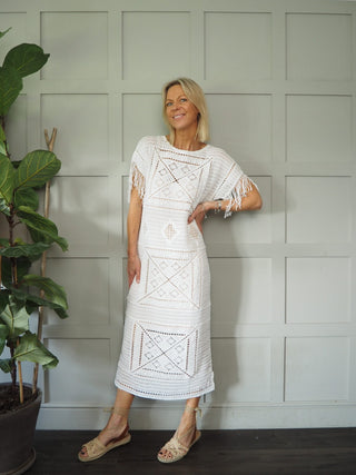 Ferdinand Crochet Dress - Off White